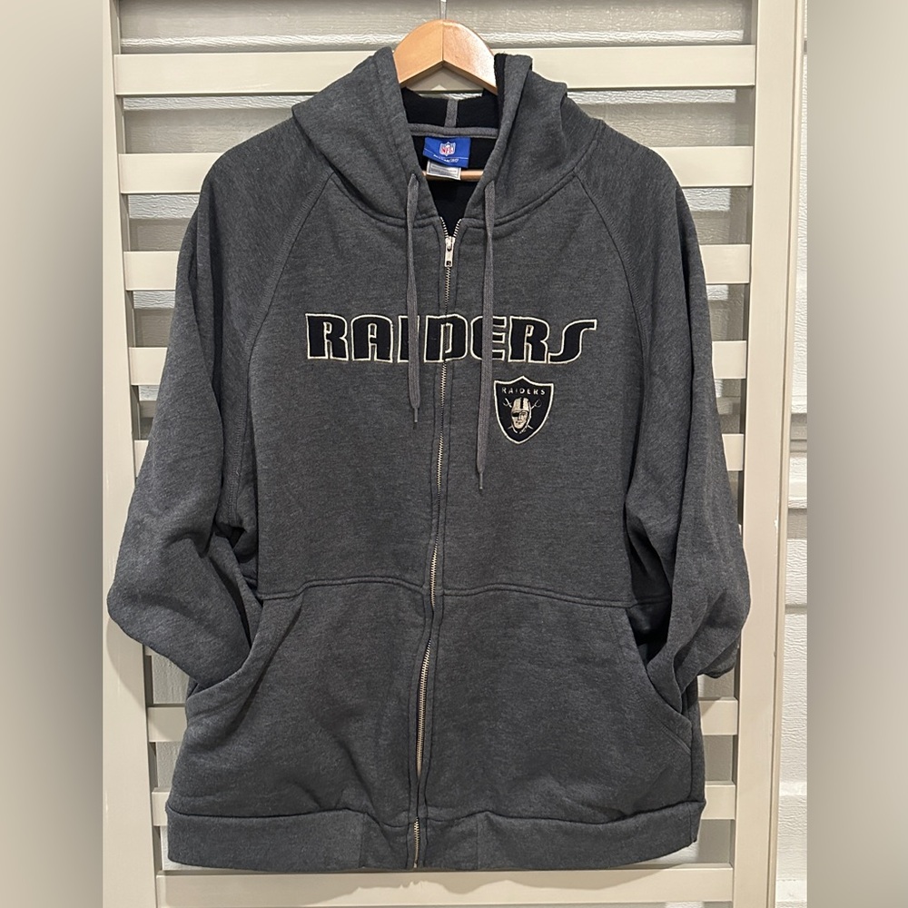 VINTAGE Raiders zip up sweatshirt‎